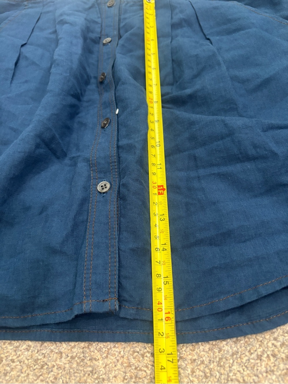 Theory Neini Chambray Mini Skirt Sz 6 Linen Blend Skirt with Mock Sleeve Belt - Picture 2 of 7